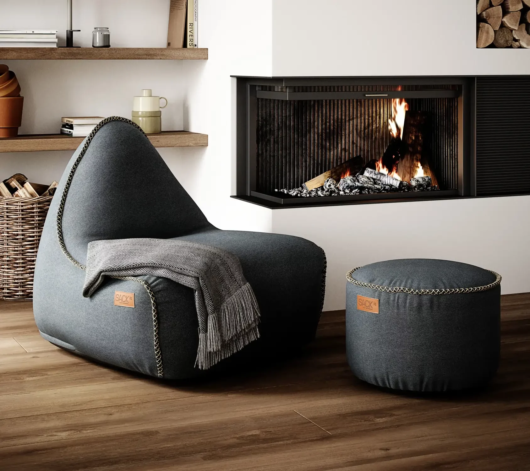 Canvas Lounge Chair Canvas Lounge Chair Petrol